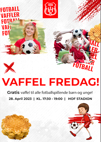 Vaffel Fredag på kunstgressbanen.